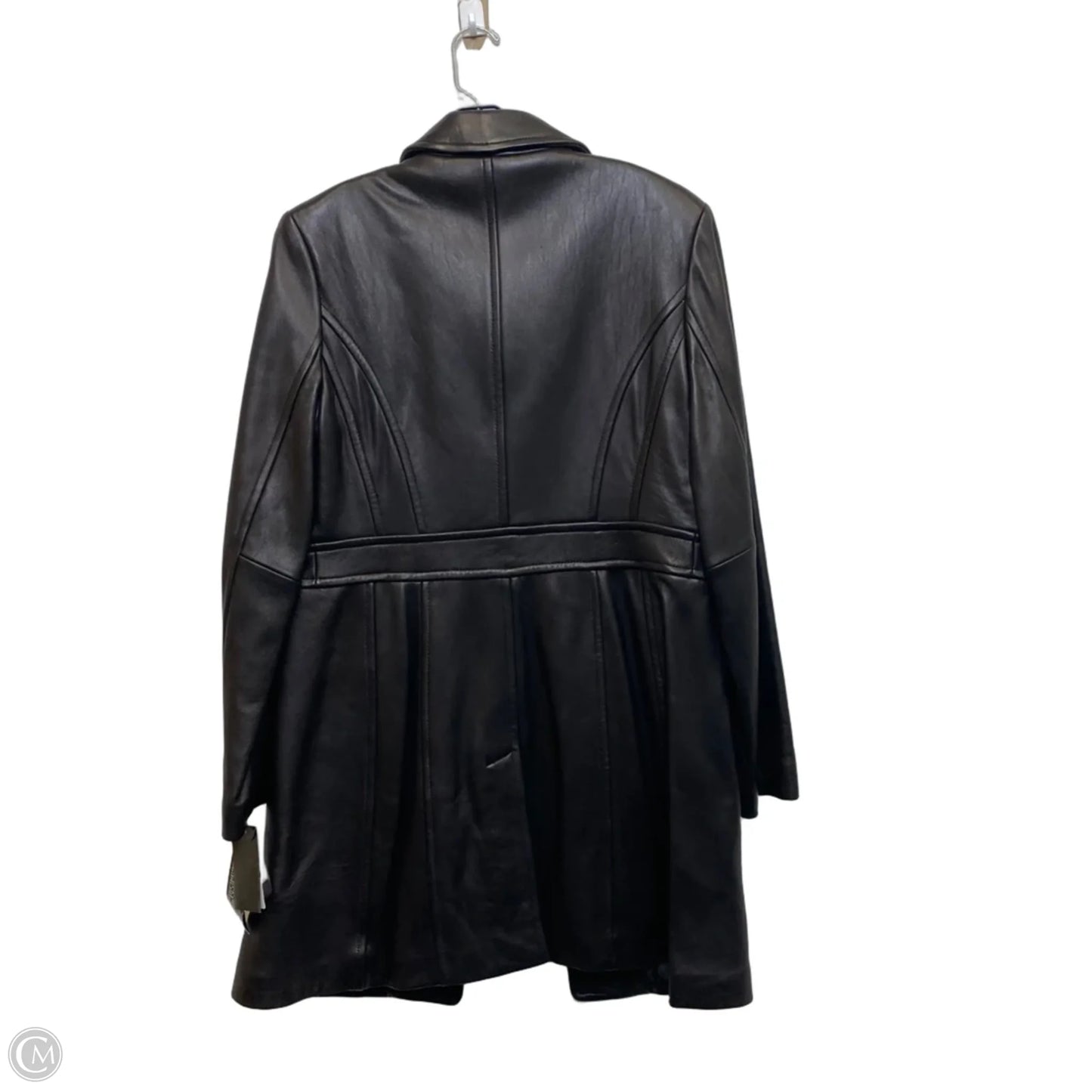 Coat Leather By Avanti In Black, Size: L
