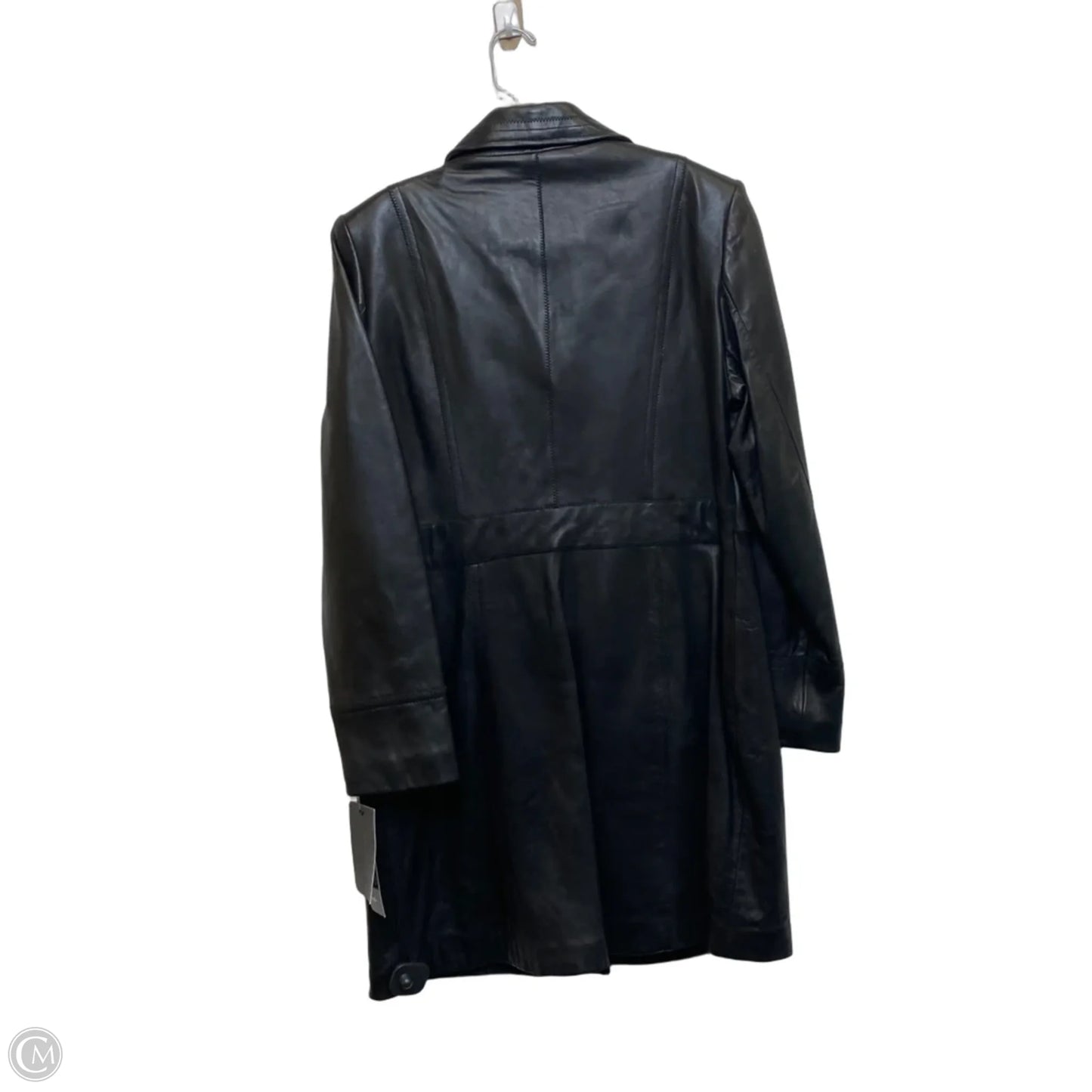 Coat Leather By Avanti In Black, Size: L