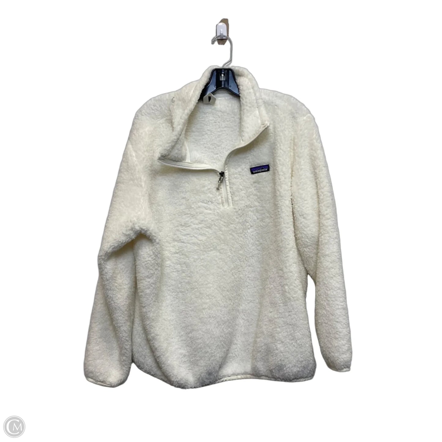 Jacket Fleece By Patagonia In White, Size: Xl