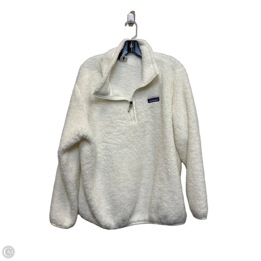 Jacket Fleece By Patagonia In White, Size: Xl