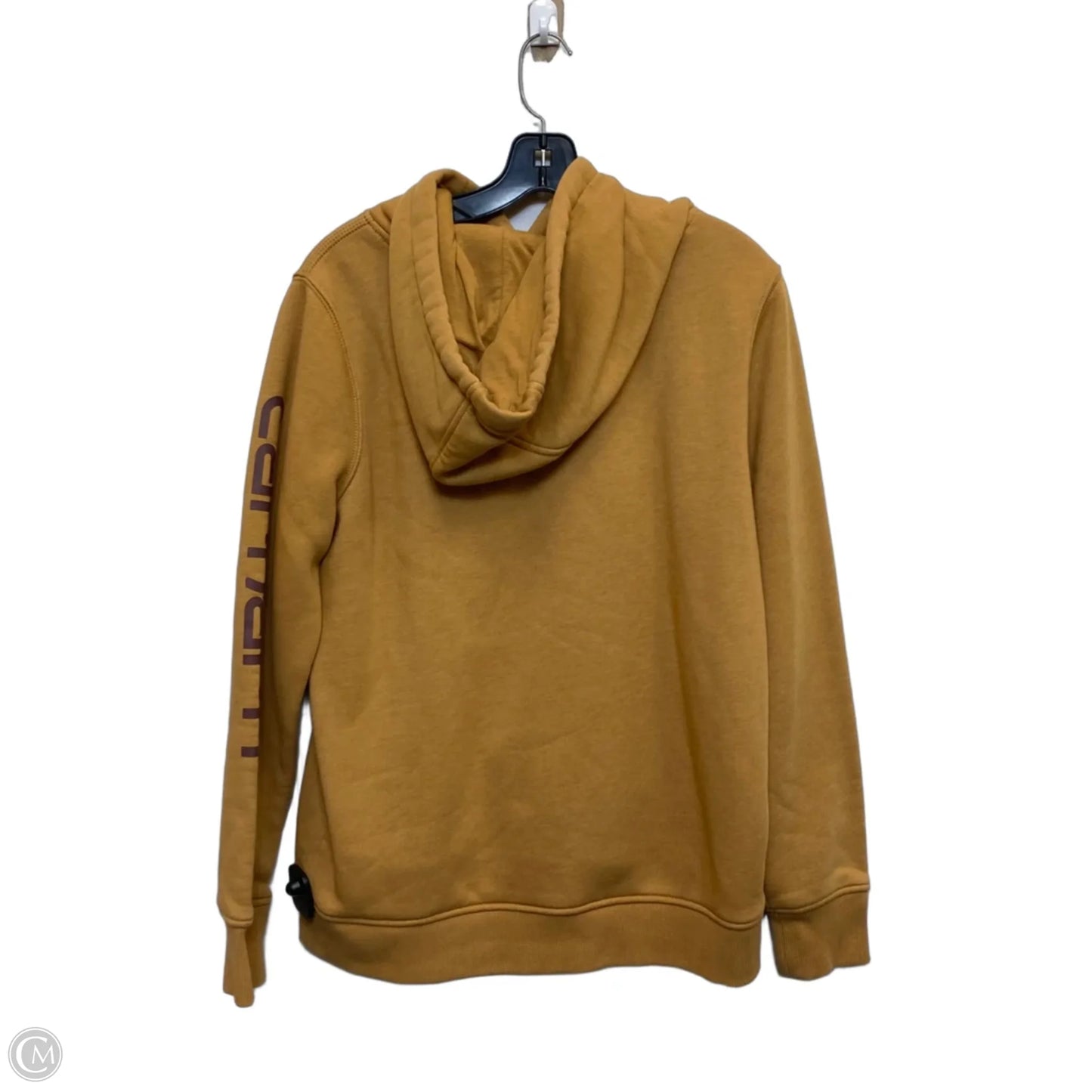 Sweatshirt Hoodie By Carhartt In Brown, Size: L
