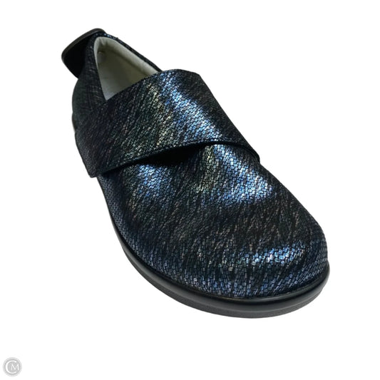 Shoes Flats By Alegria In Black & Blue, Size: 9.5