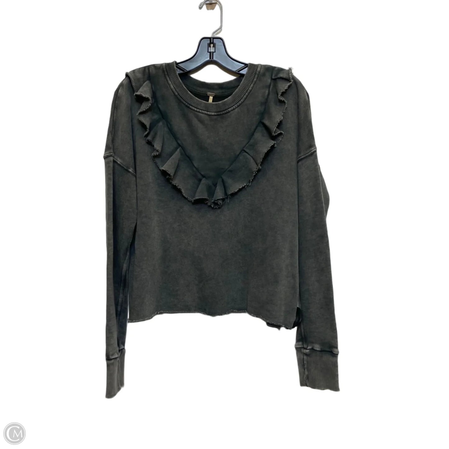 Top Long Sleeve By Free People In Grey, Size: S