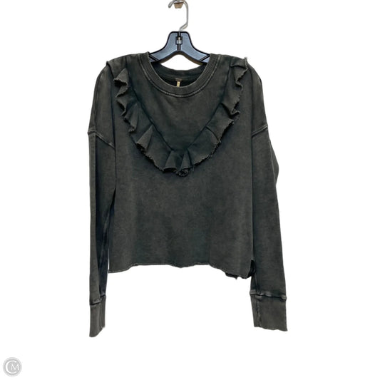 Top Long Sleeve By Free People In Grey, Size: S