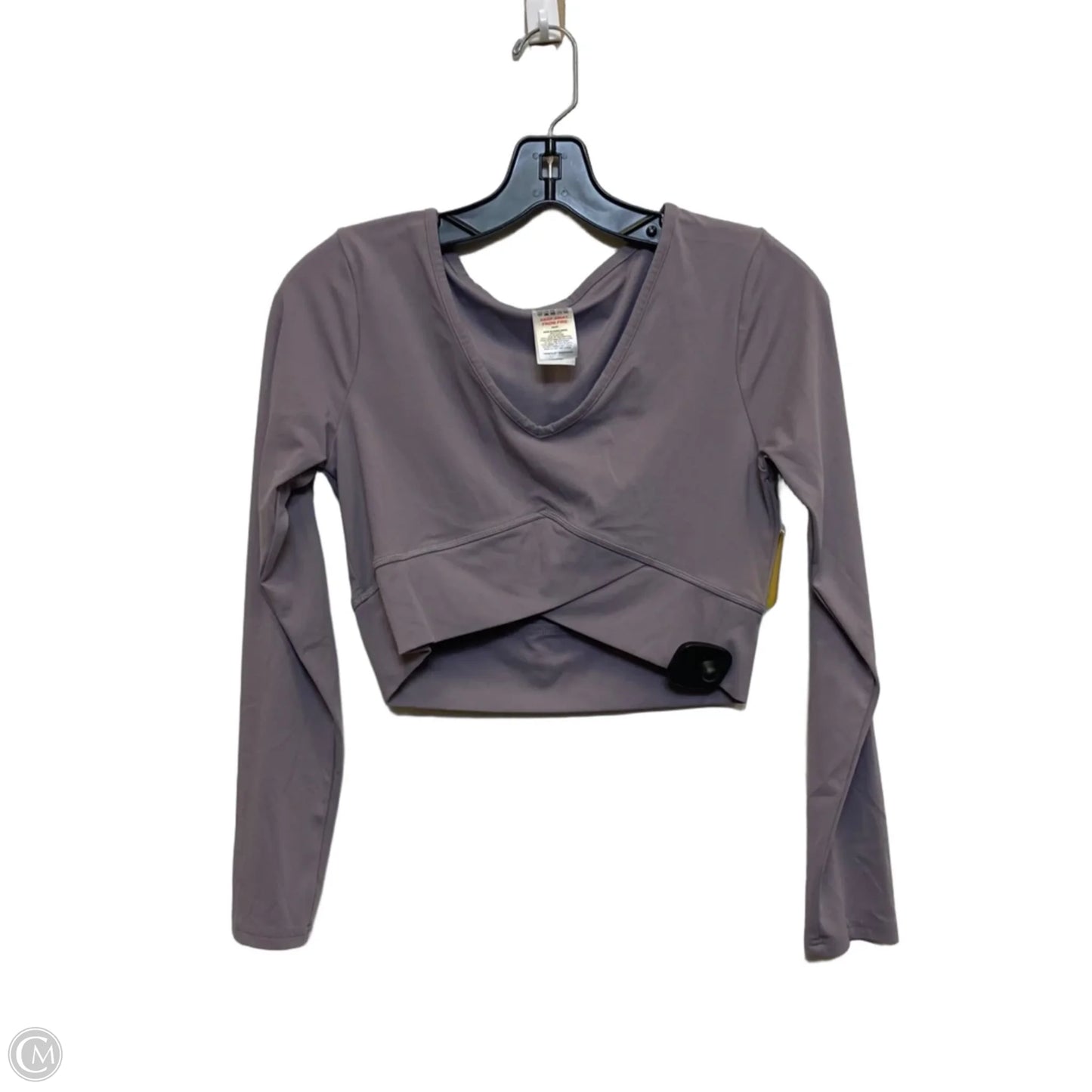 Athletic Top Long Sleeve Crewneck By Gym Shark In Purple, Size: S