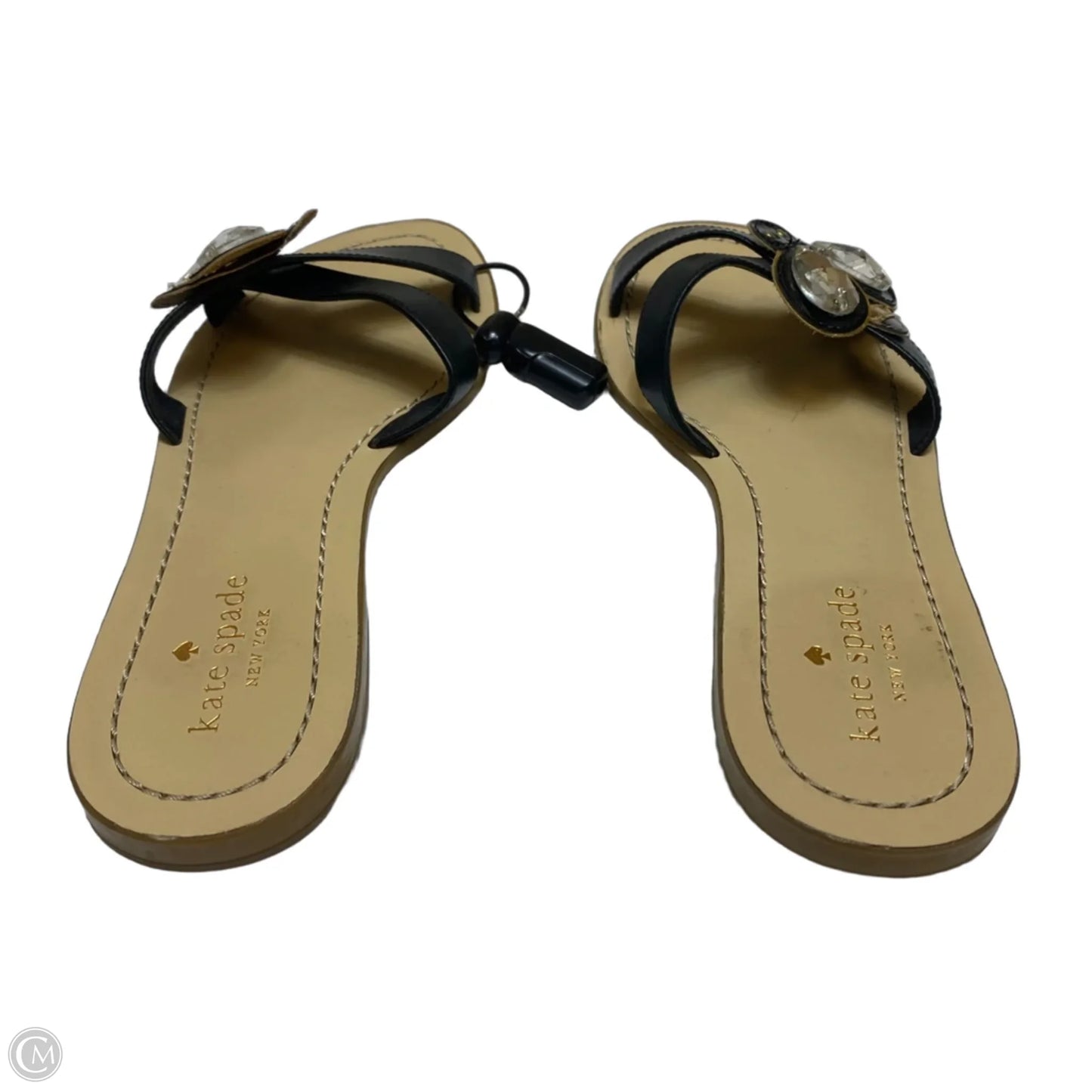 Sandals Designer By Kate Spade In Black, Size: 6.5