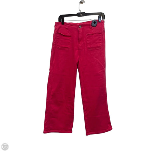 Jeans Wide Leg By Cmf In Pink Denim, Size: M