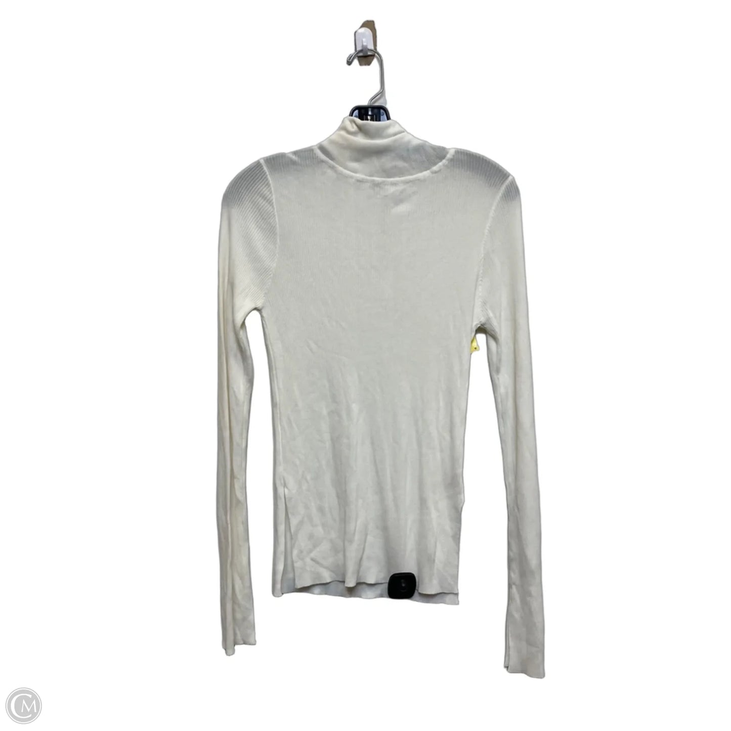 Top Long Sleeve Basic By Crescent In Cream, Size: M