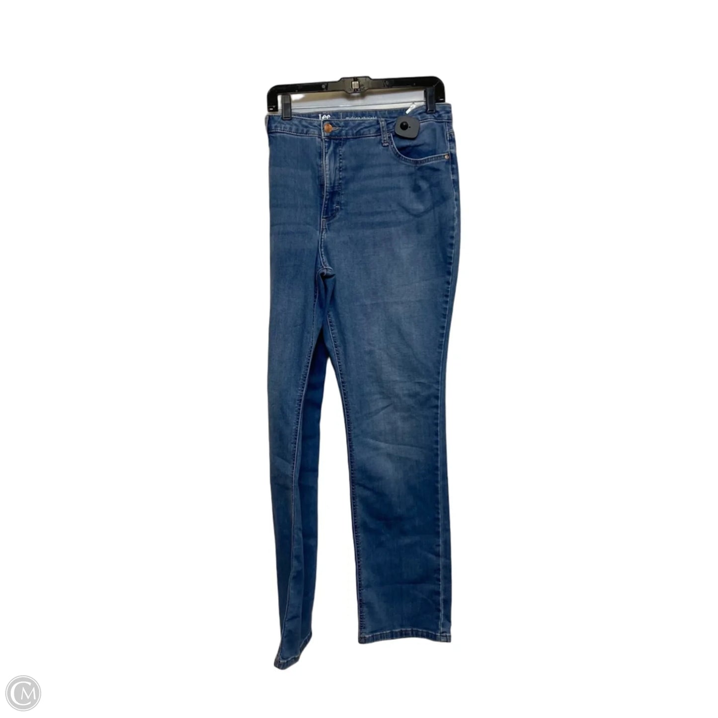 Jeans Straight By Lee In Blue Denim, Size: 20