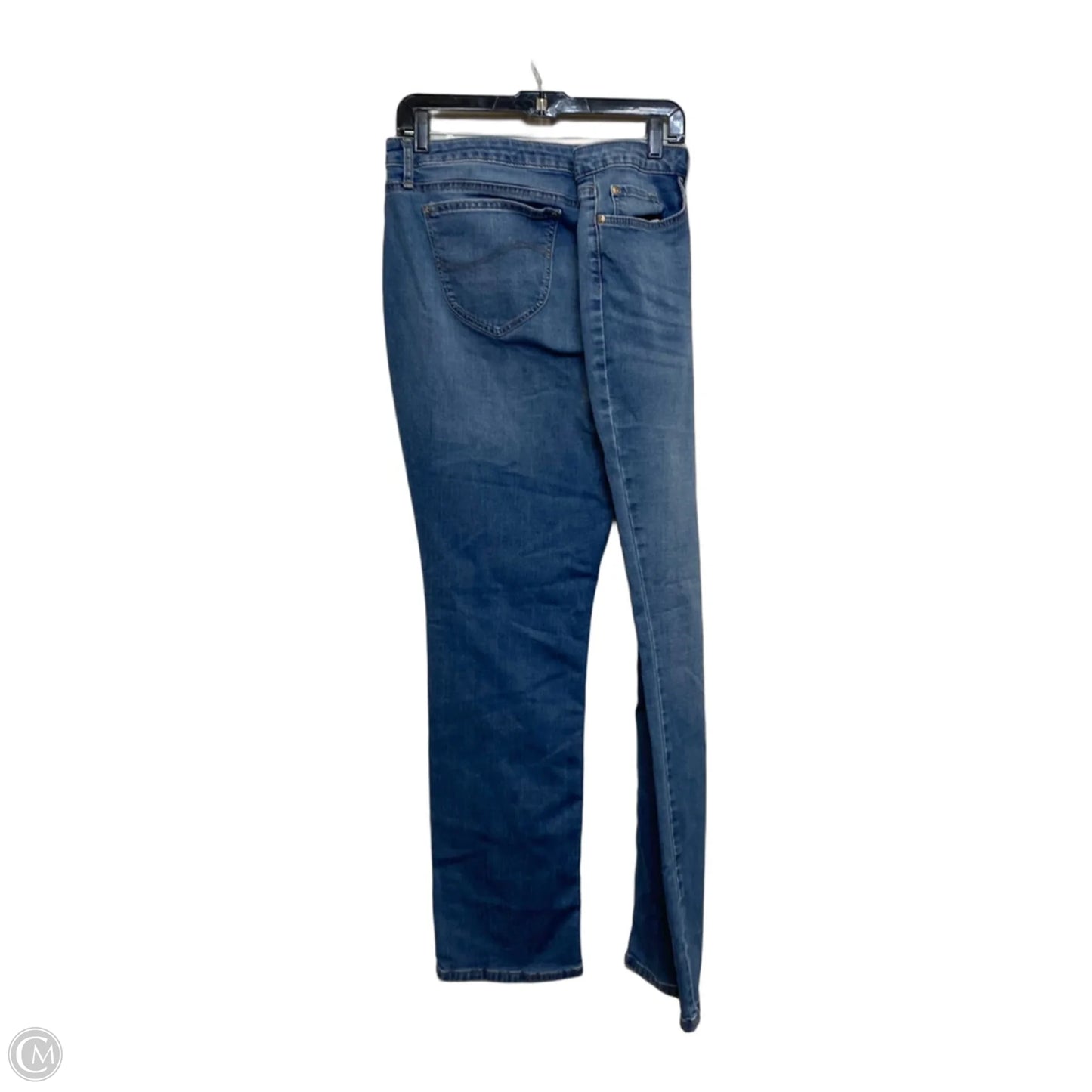 Jeans Straight By Lee In Blue Denim, Size: 20