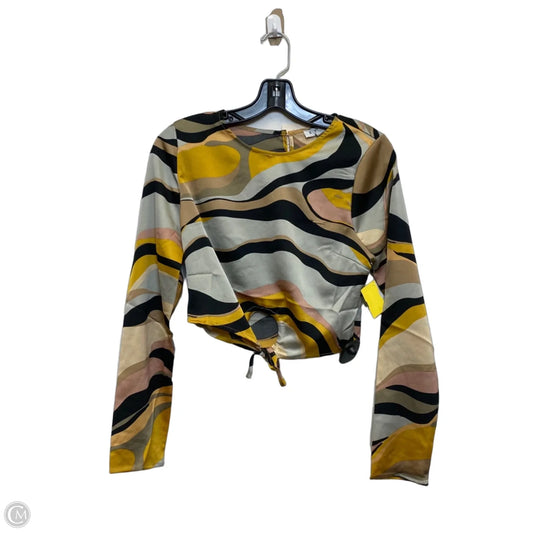 Top Long Sleeve By Hyfve In Black & Grey, Size: S