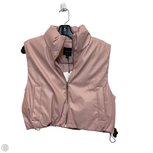 Vest Puffer & Quilted By Love Tree In Pink, Size: M