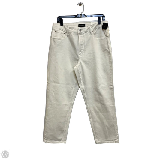 Jeans Straight By Free Assembly In Cream Denim, Size: 12