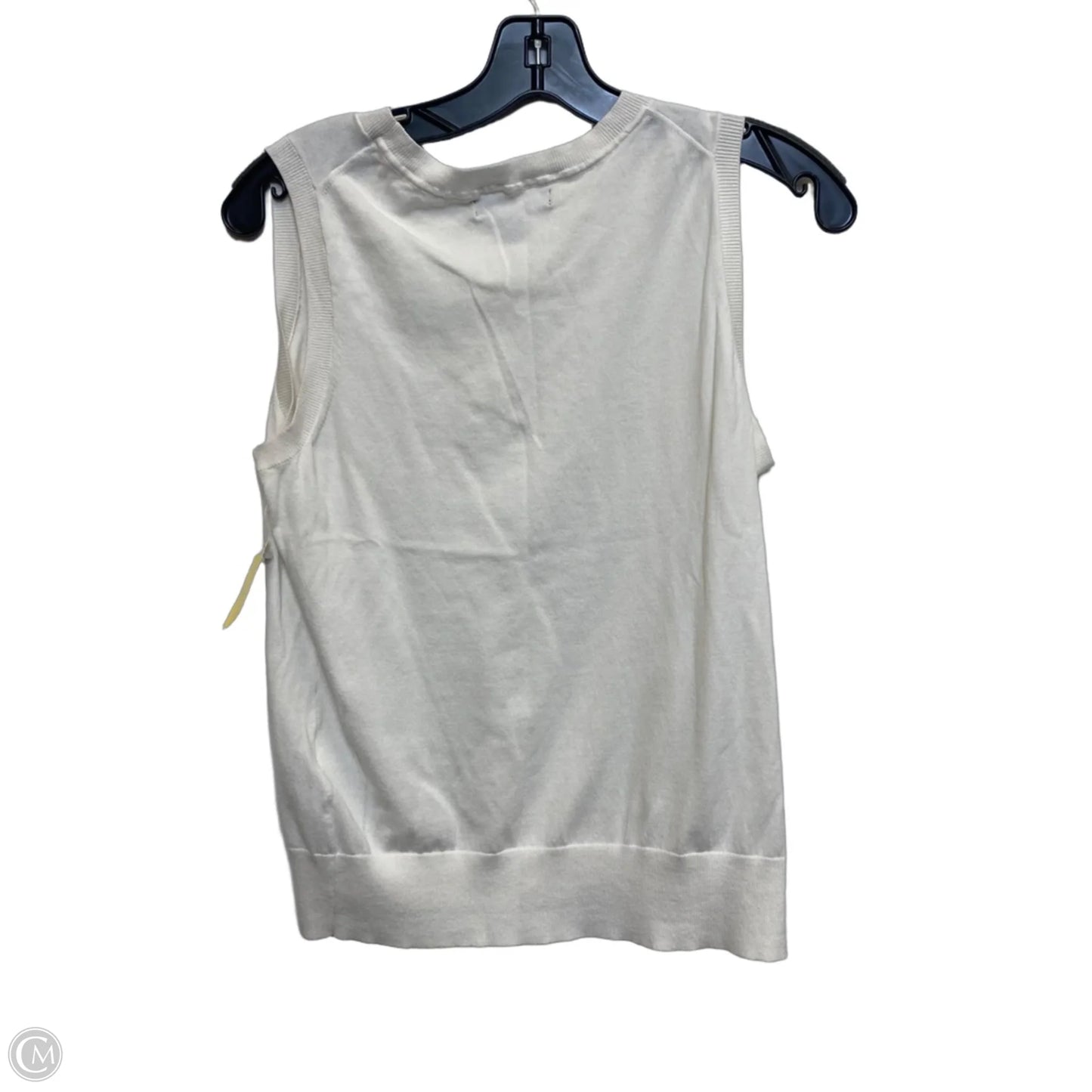 Top Sleeveless By Banana Republic In White, Size: M