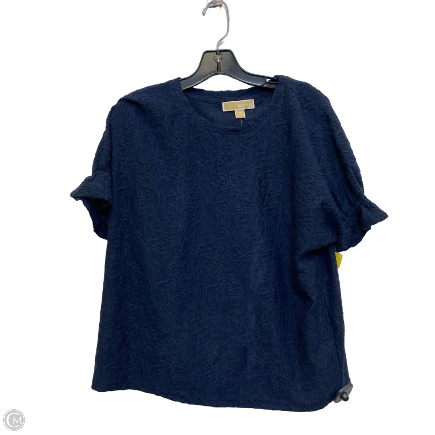 Top Short Sleeve By Michael By Michael Kors In Navy, Size: L
