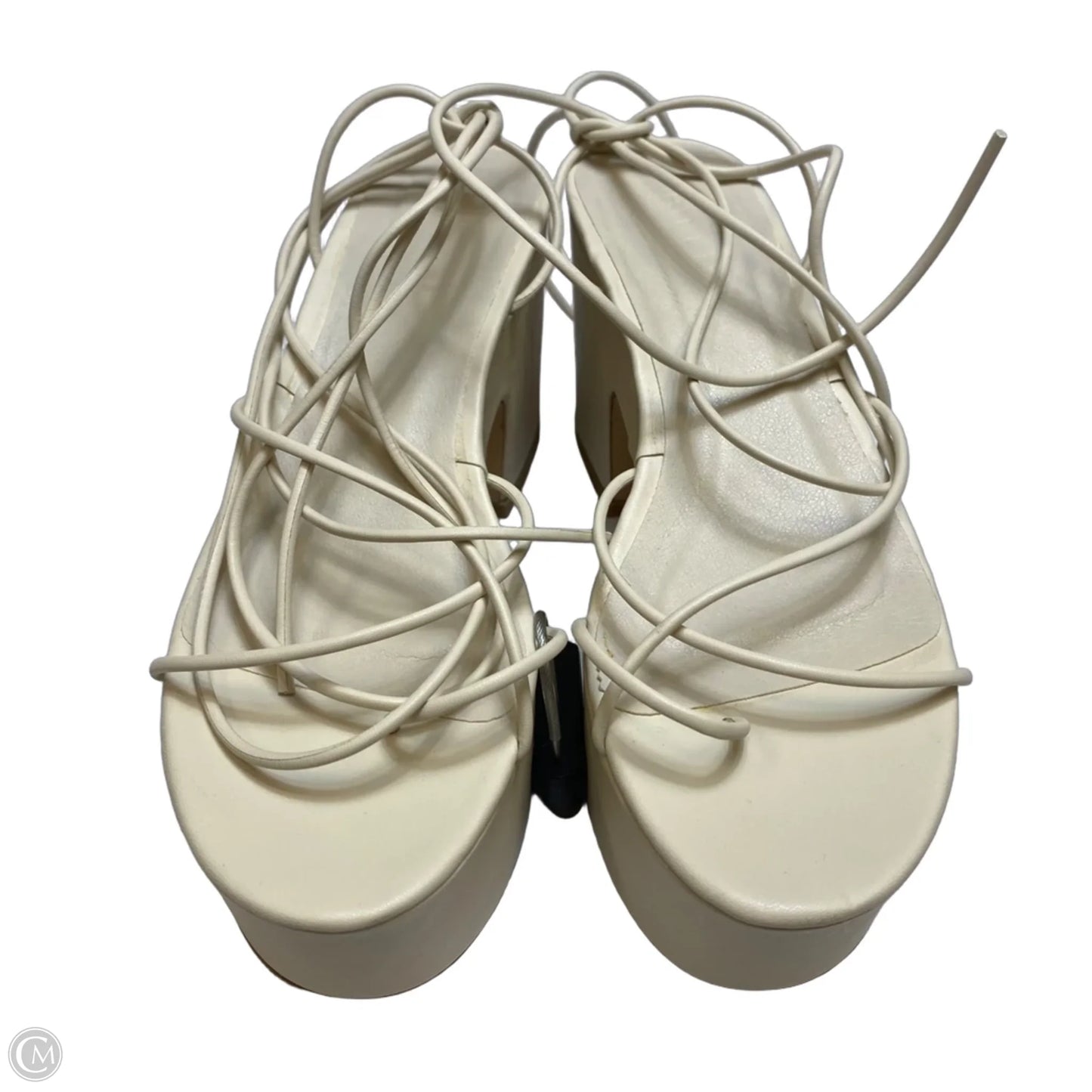 Sandals Heels Platform By Billini In Cream, Size: 7