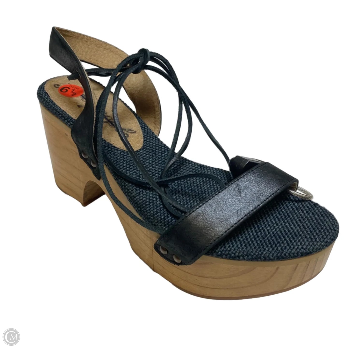 Sandals Heels Block By Free People In Black, Size: 6.5