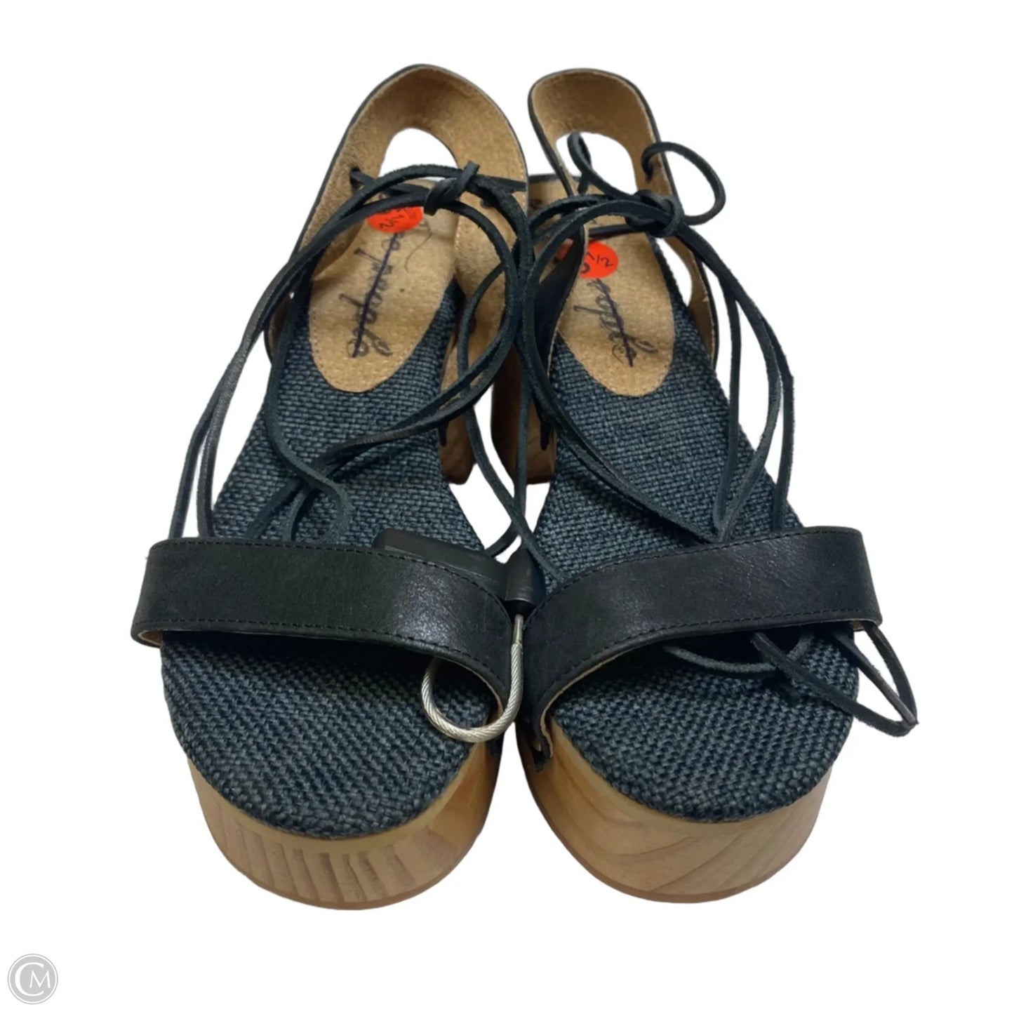 Sandals Heels Block By Free People In Black, Size: 6.5