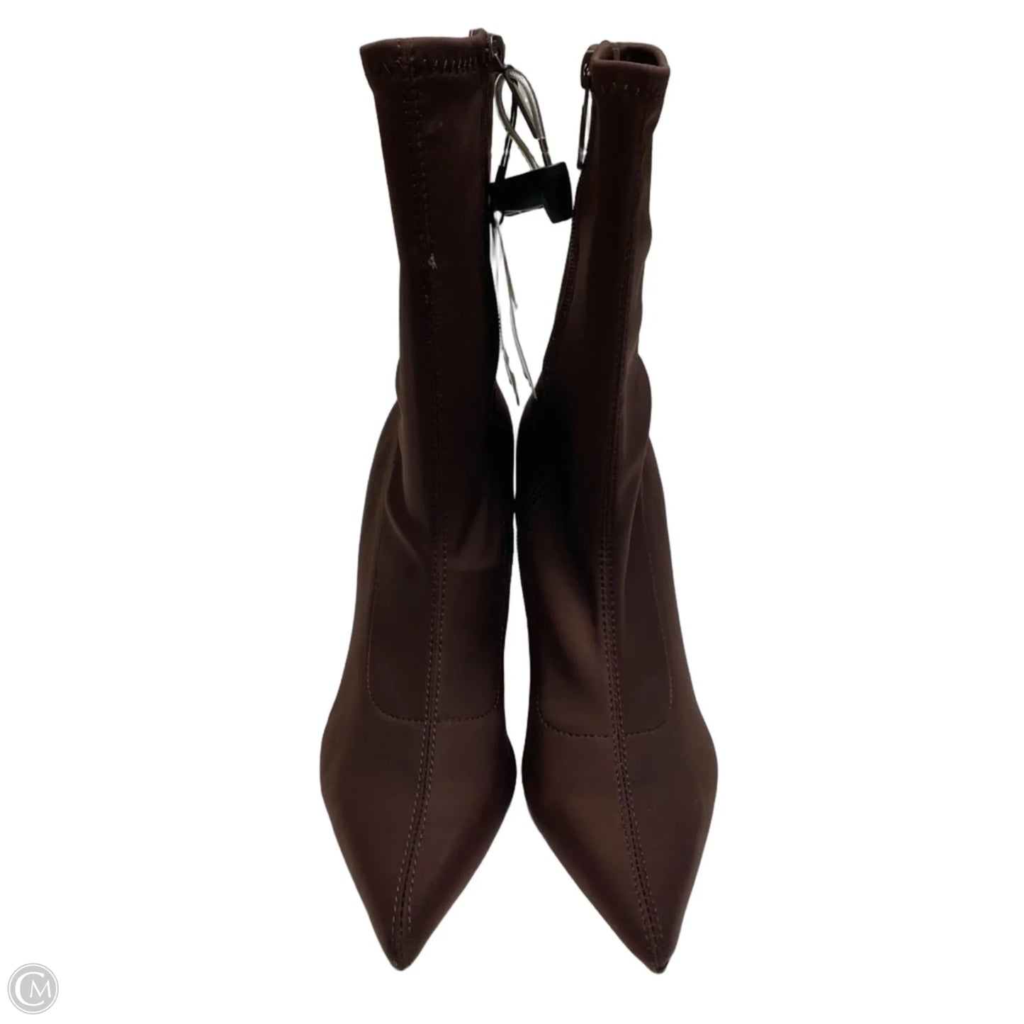 Boots Ankle Heels By Zara In Brown, Size: 6.5