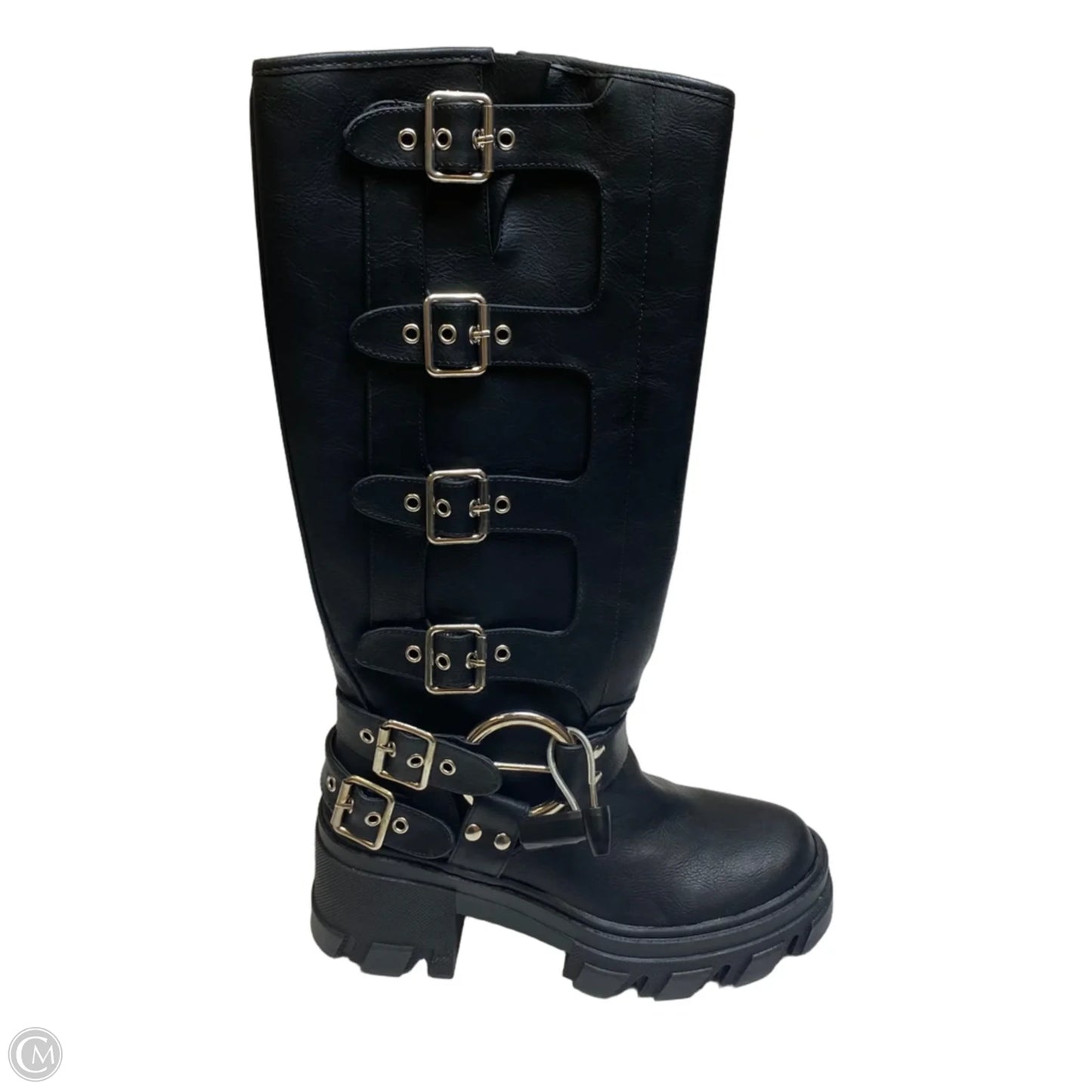Boots Knee Flats By Fashion Nova In Black, Size: 7