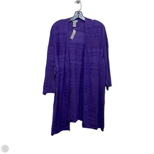 Cardigan By Catherines In Purple, Size: 3x
