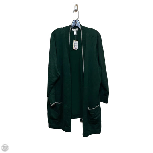 Cardigan By Cj Banks In Green, Size: 3x