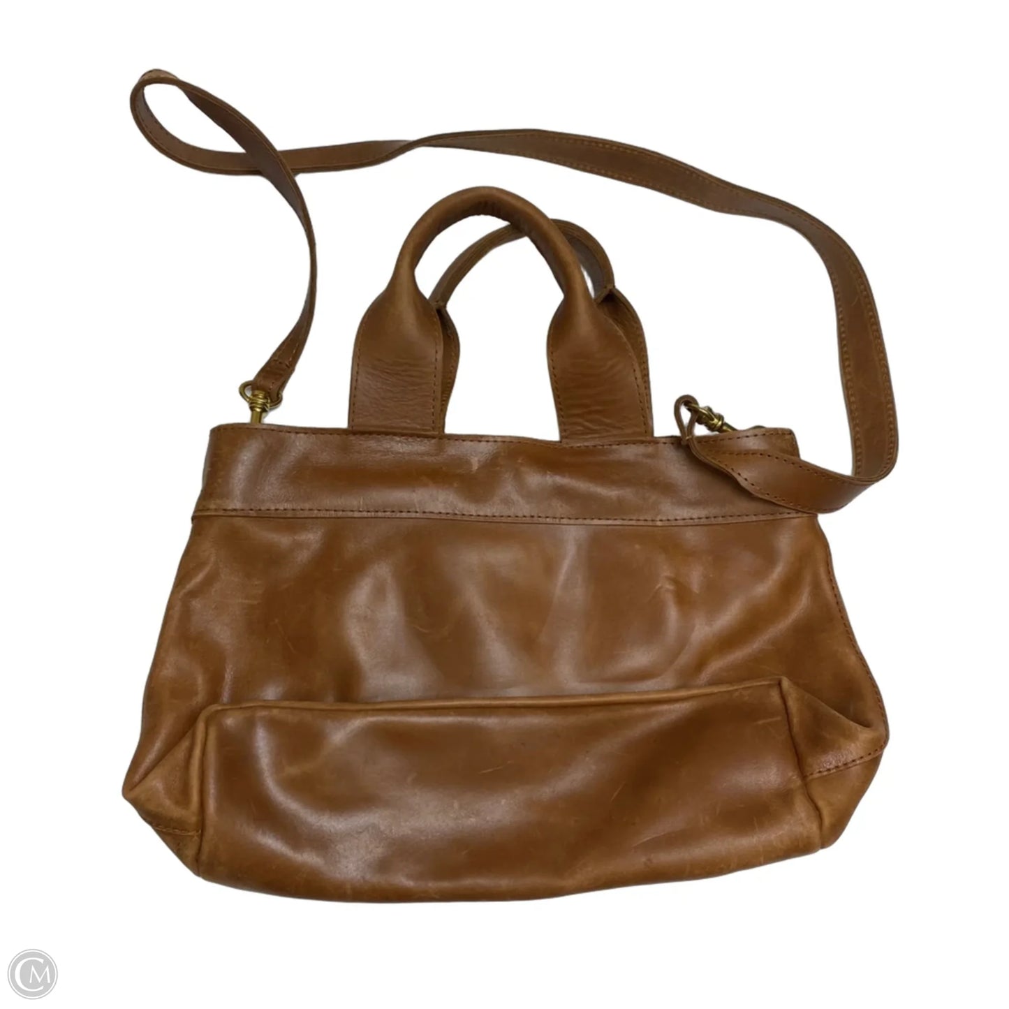Handbag Leather By Raven + Lily, Size: Medium