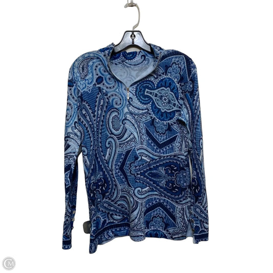 Top Long Sleeve By Chicos In Blue, Size: S