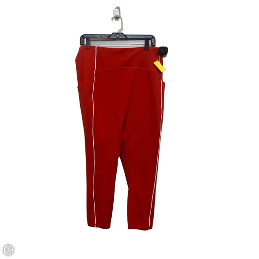 Athletic Leggings By Reebok In Red, Size: Xxl
