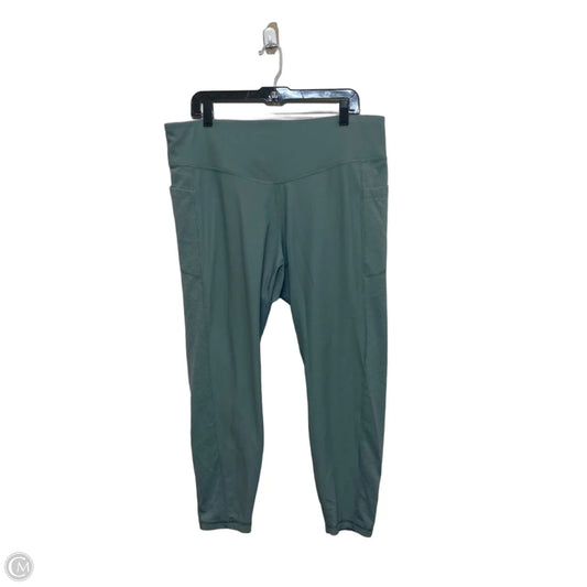 Athletic Leggings By Old Navy In Green, Size: 2x