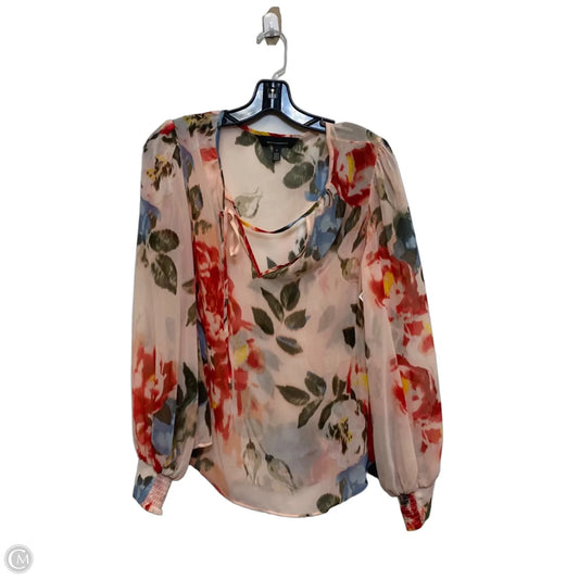 Top Long Sleeve By White House Black Market In Pink, Size: S