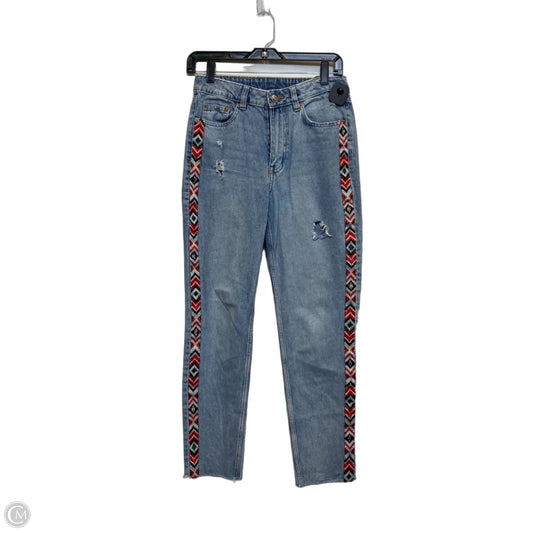 Jeans Straight By Divided In Blue Denim, Size: 6