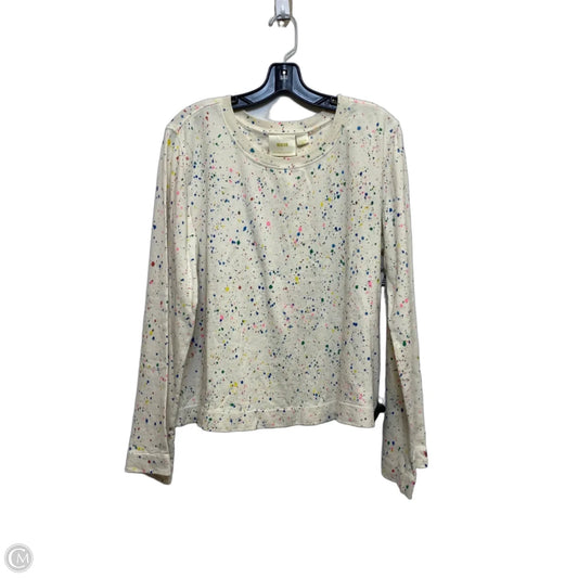 Top Long Sleeve By Maeve In Cream, Size: M