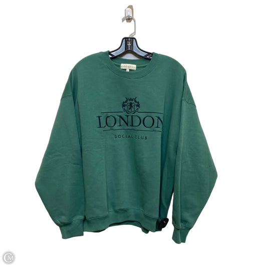 Sweatshirt Crewneck By State Of Mine In Green, Size: L