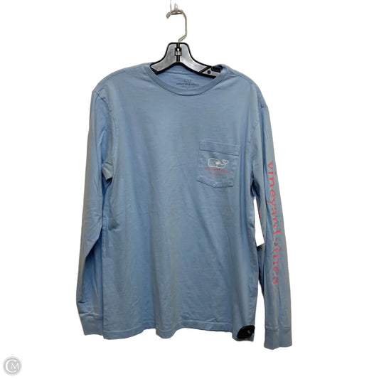 Top Long Sleeve Designer By Vineyard Vines In Blue, Size: S