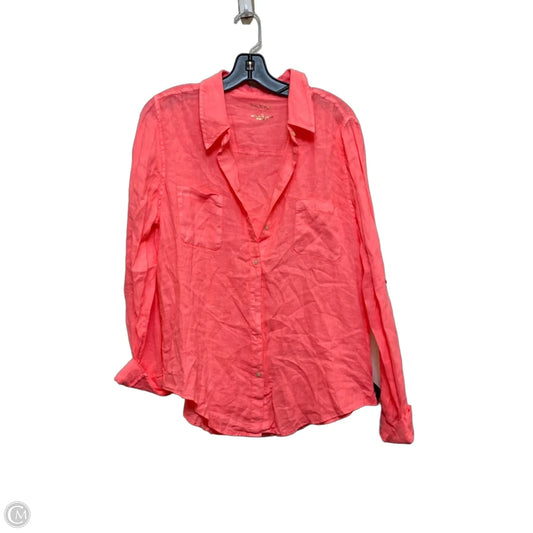 Top Long Sleeve Designer By Lilly Pulitzer In Pink, Size: L