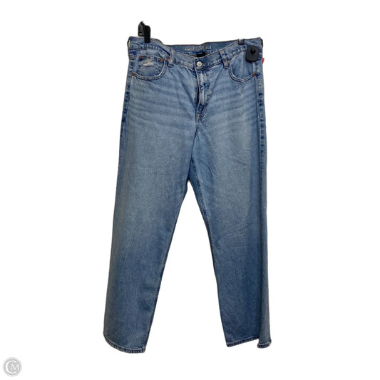Jeans Boyfriend By American Eagle In Blue Denim, Size: 14