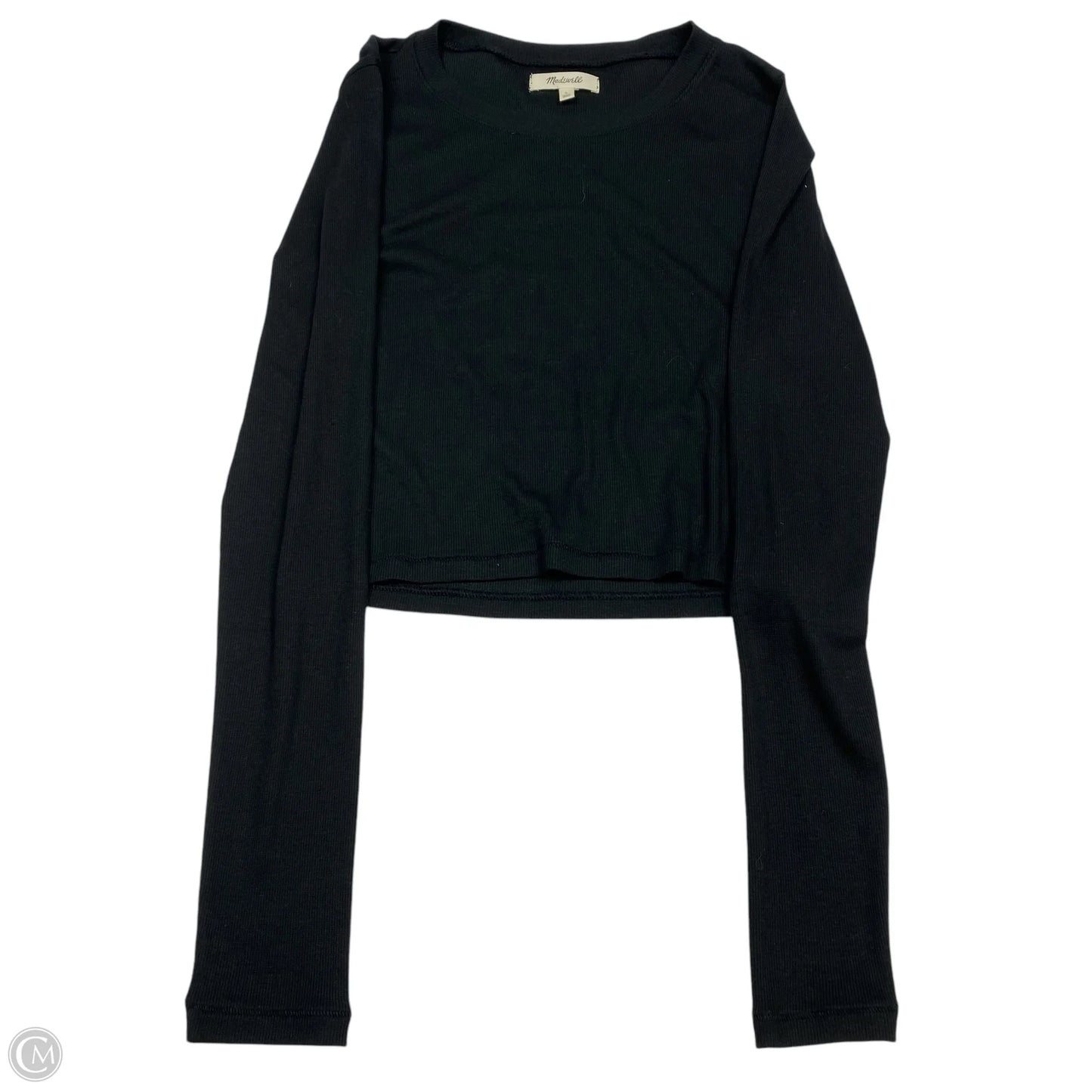 Top Long Sleeve Basic By Madewell In Black, Size: L