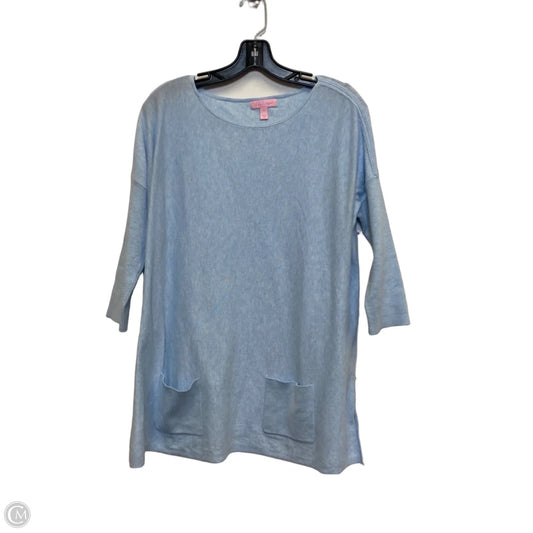 Top Long Sleeve Designer By Lilly Pulitzer In Blue, Size: S