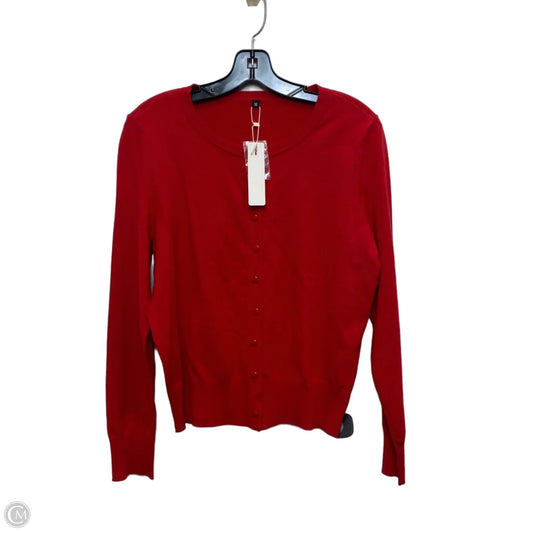 Top Long Sleeve By Newshows In Red, Size: M