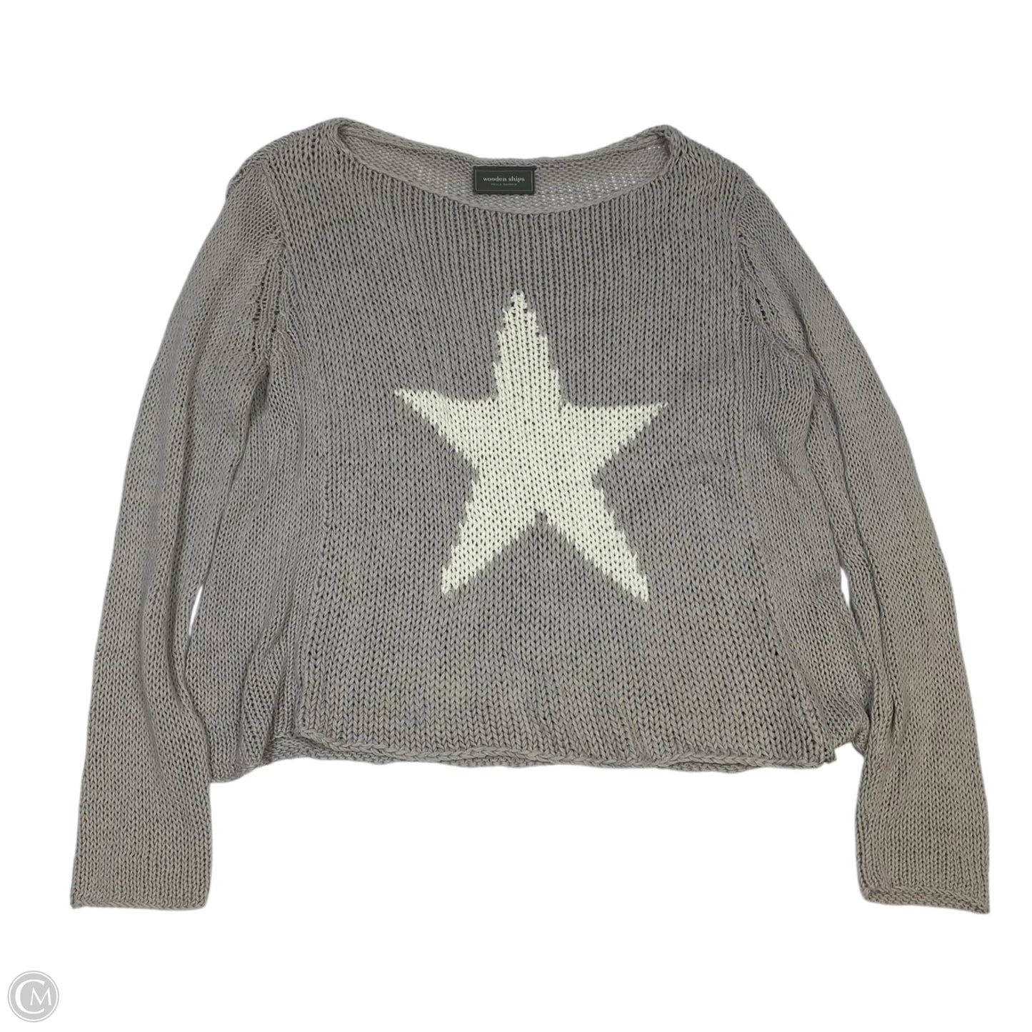 Sweater By Wooden Ships In Grey, Size: S