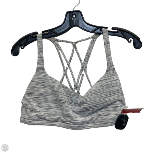 Athletic Bra Designer By Lululemon In Grey, Size: L