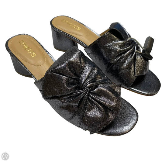 Sandals Heels Block By Chicos In Black, Size: 9