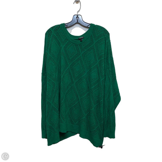 Top Long Sleeve By Torrid In Green, Size: 4x