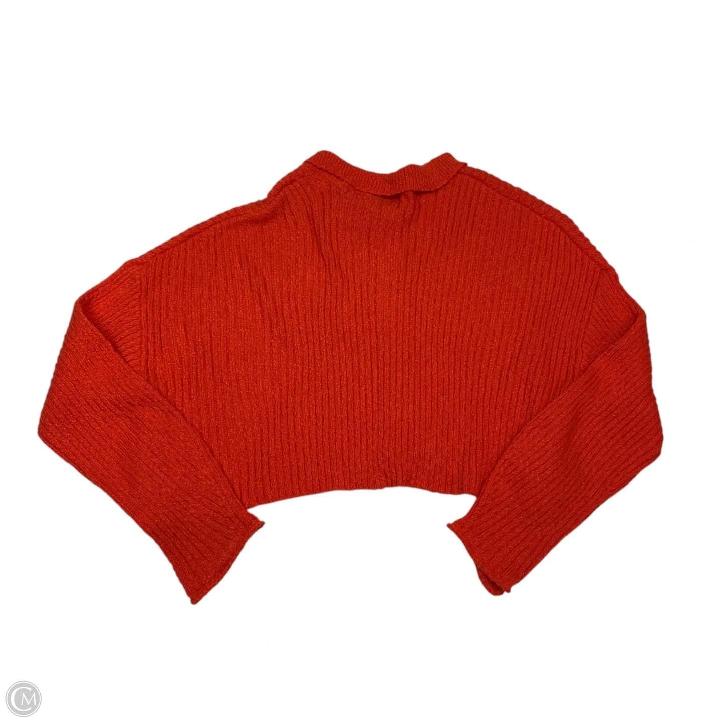 Sweater Cardigan By Urban Outfitters In Orange, Size: L