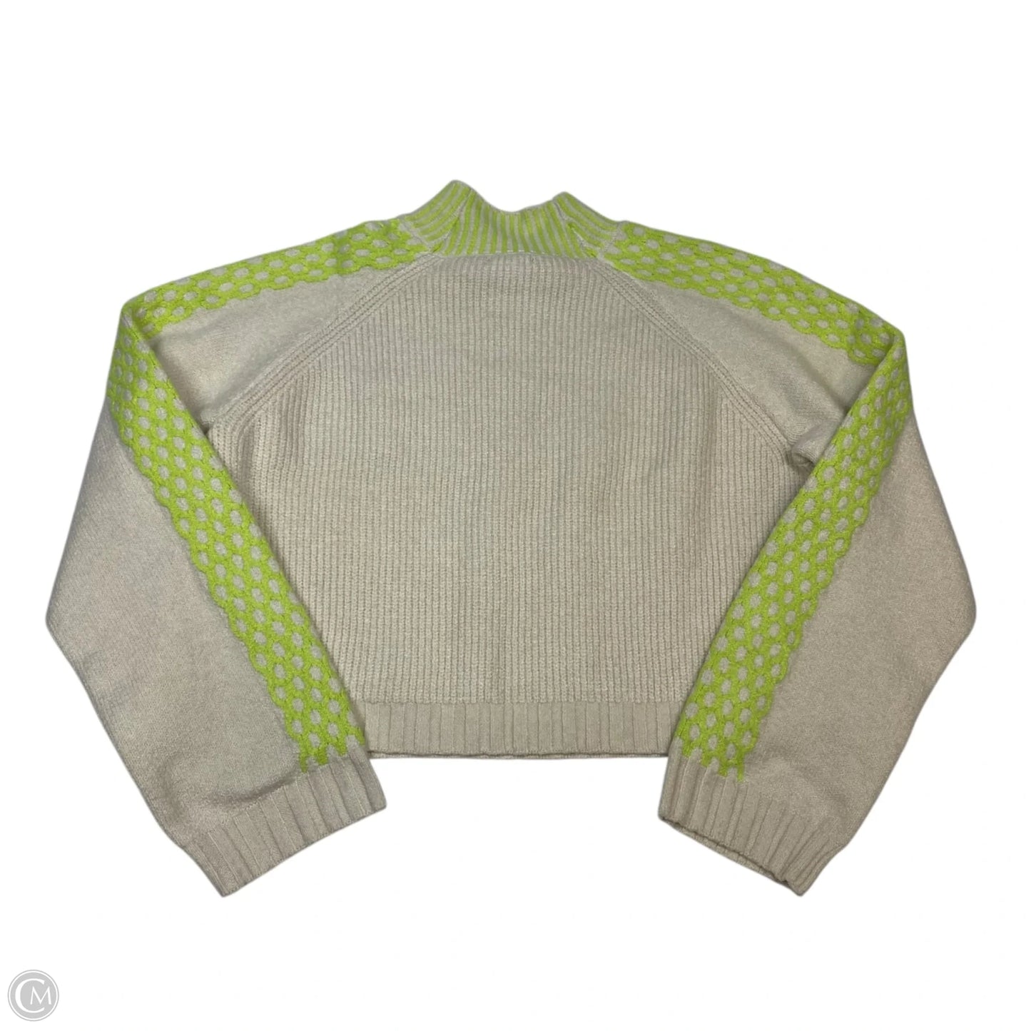 Sweater By Wild Fable In Cream & Green, Size: Xl