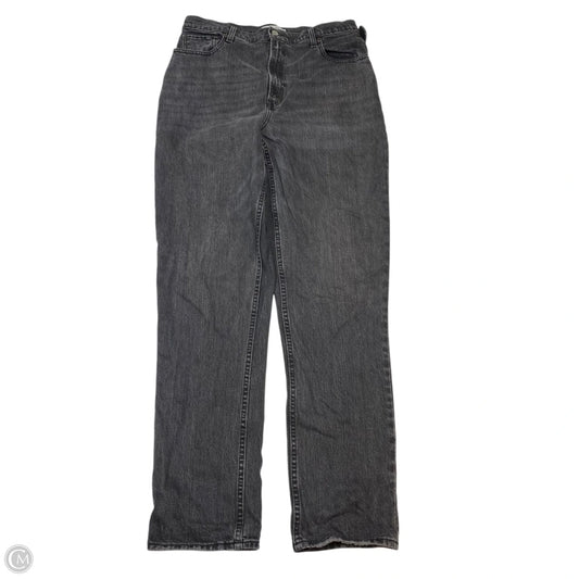 Jeans Straight By Abercrombie And Fitch In Grey Denim, Size: 14