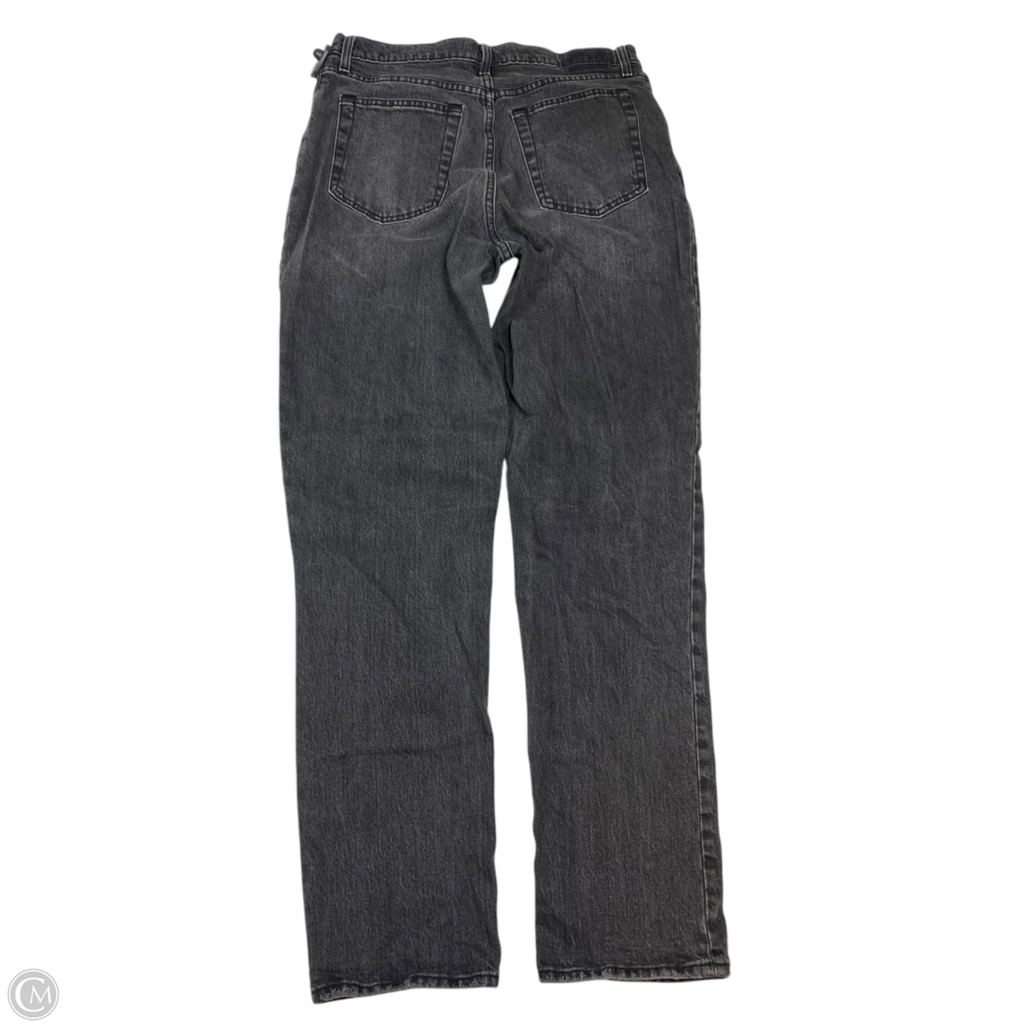 Jeans Straight By Abercrombie And Fitch In Grey Denim, Size: 14