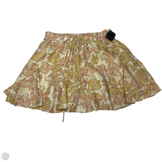 Skort By Wishlist Apparel In Orange & Yellow, Size: S