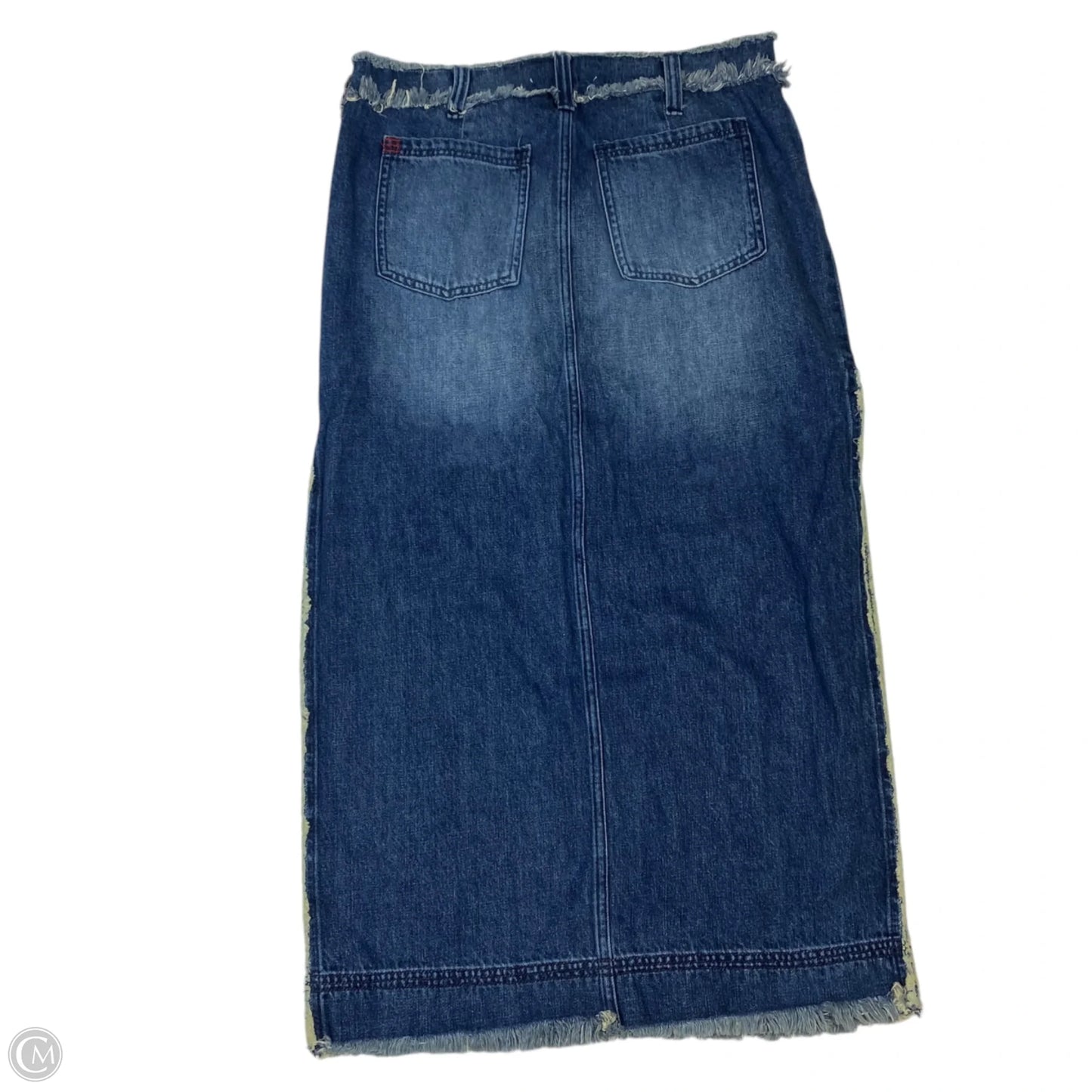 Skirt Maxi By Urban Outfitters In Blue Denim, Size: L